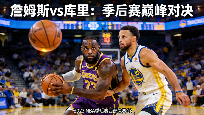 NBA季后赛深度分析文章配图，詹姆斯与库里对决瞬间